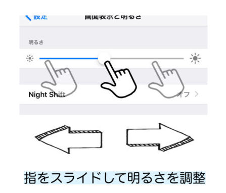 画面を明るくするにはどうすればいい